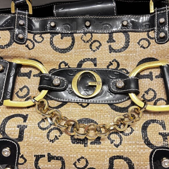 Vintage Guess Large Tote or Shoulder Bag Early 2000's - Great Condition - Picture 3 of 7